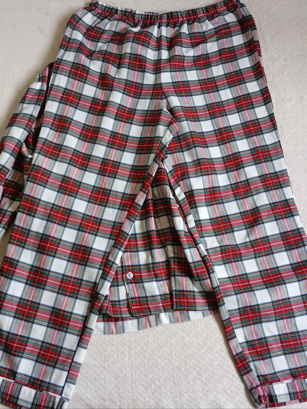 pottery barn ♡ plaid pajama sleep set holiday large cabin festival tartan - Picture 10 of 13